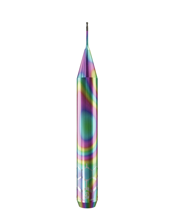 ZT.DIA.B2.06.6.060.53.X.R0 | 0.6mm Zirconia Bur for Open Machines (2-Flute Ball)