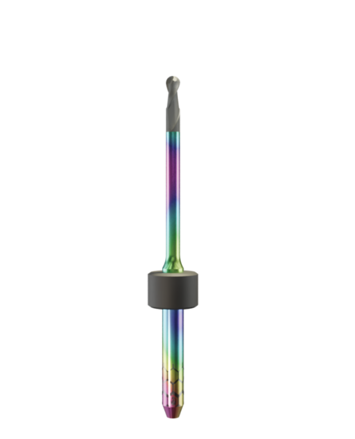ZT.DIA.B2.20.3.250.48.X.R2 | 2mm Zirconia Bur for Imes-Icore* 3mm Shaft Machines (2-Flute Ball)