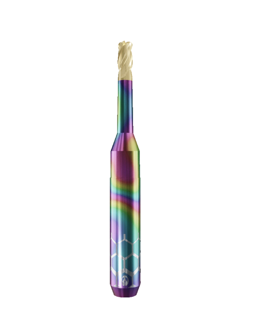 CT.TTN.T4.30.6.180.50.P.RZ | 3mm CoCr Bur for ZirkonZahn 6mm Shaft Machines (4-Flute Torus)