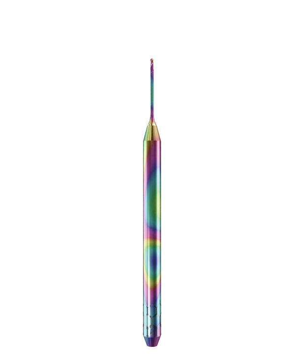 PT.TEC.B2.06.3.100.48.X.R0 | 0.6mm PMMA/PEEK Bur for Open Machines (2-Flute Ball)