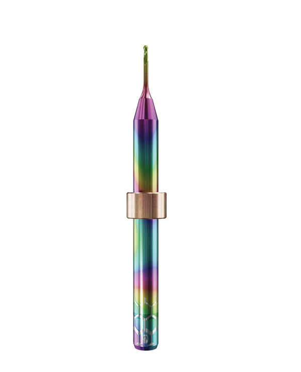 PT.TEC.B2.06.4.060.50.X.R1 | 0.6mm PMMA/PEEK Bur for Yenadent*  Machines (2-Flute Ball)