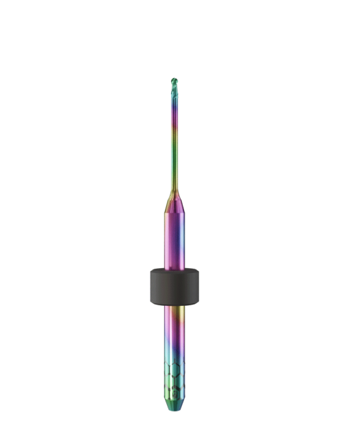 PT.TEC.B2.10.3.160.48.X.R2 | 1mm PMMA/PEEK Bur for Imes-Icore* 3mm Shaft Machines (2-Flute Ball)
