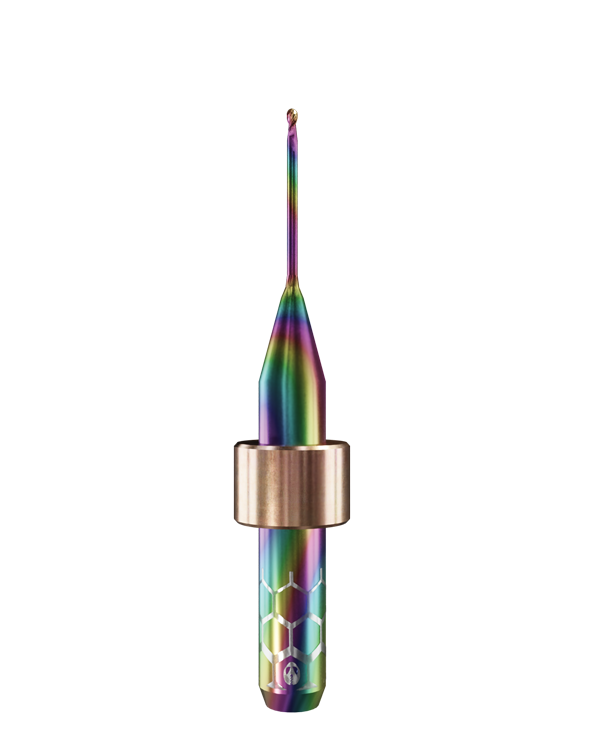 PT.TEC.B2.10.6.150.53.X.R6 | 1mm PMMA/PEEK Fräser für Imes Icore* 6mm Schaft/PM7* Maschinen (2-Schneider Ball)
