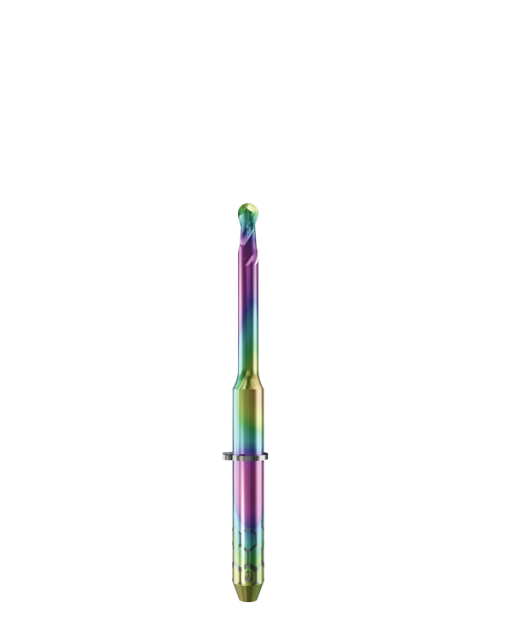 PT.TEC.B2.20.3.200.38.X.R3 | 2mm PMMA/PEEK Bur for VHF* Machines (2-Flute Ball)