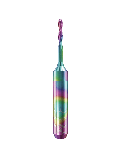 PT.TEC.B2.20.6.180.50.X.RZ | 2mm PMMA/PEEK Bur for ZirkonZahn* 6mm Shaft Machines (2-Flute Ball)