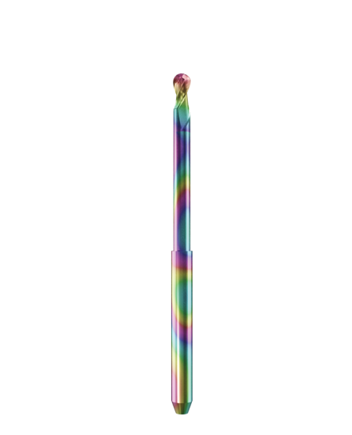 PT.TEC.B2.25.3.250.48.X.R0 | 2.5mm PMMA/PEEK Bur for Open Machines (2-Flute Ball)