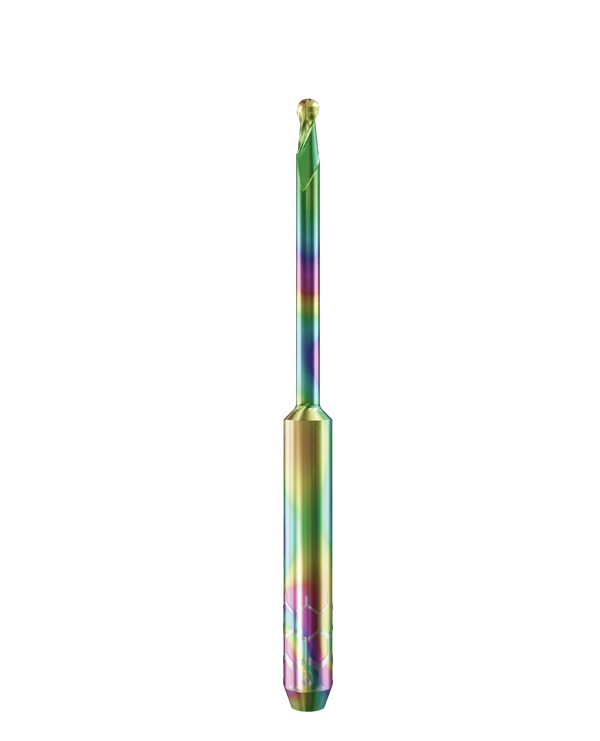 PT.TEC.B2.25.4.250.50.X.R0 | 2,5mm PMMA/PEEK Fräser für Roland* DWX* Maschinen (2-Schneider Ball)