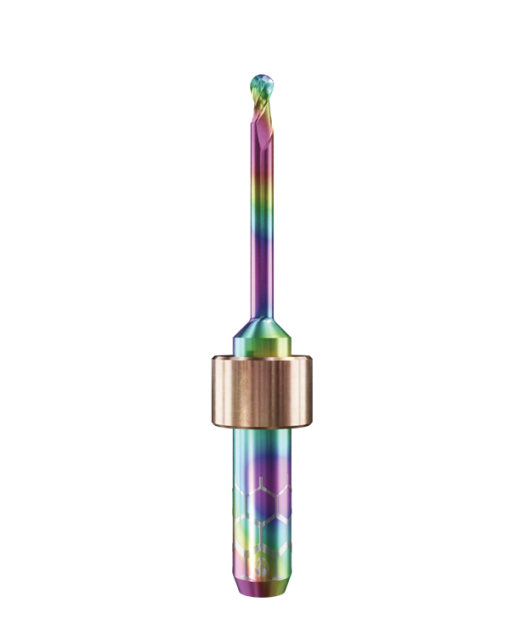 PT.TEC.B2.25.6.250.53.X.R6 | 2.5mm PMMA/PEEK Bur for Imes Icore* 6mm Shaft/PM7* Machines (2-Flute Ball)