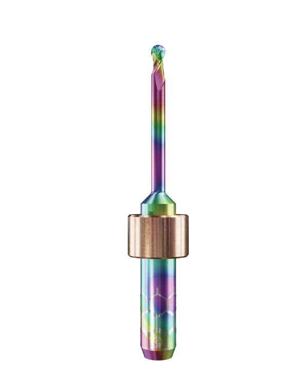 PT.TEC.B2.25.6.250.53.X.R6 | 2,5mm PMMA/PEEK Fräser für Imes Icore* 6mm Schaft/PM7* Maschinen (2-Schneider Ball)