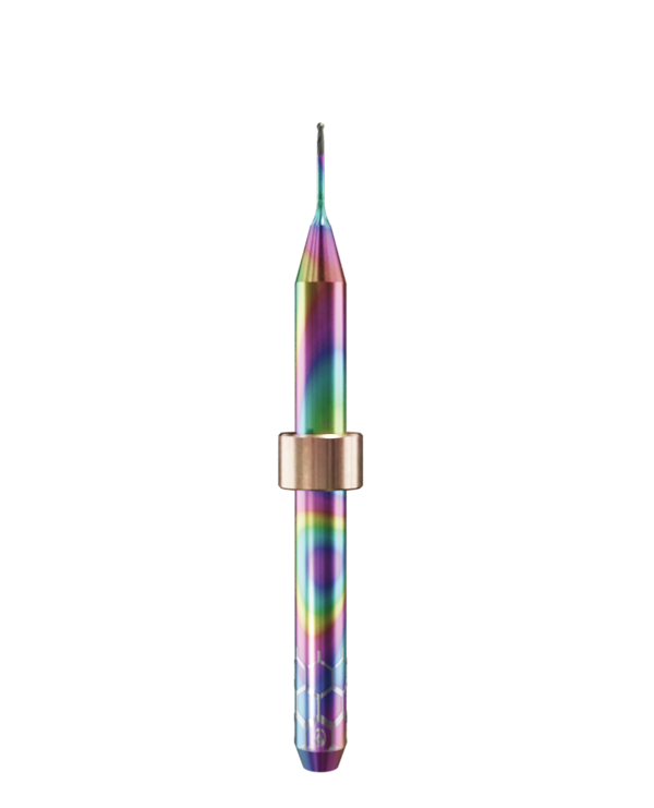 ZT.DIA.B2.06.4.060.50.X.R1 | 0.6mm Zirconia Bur for Yenadent*  Machines (2-Flute Ball)