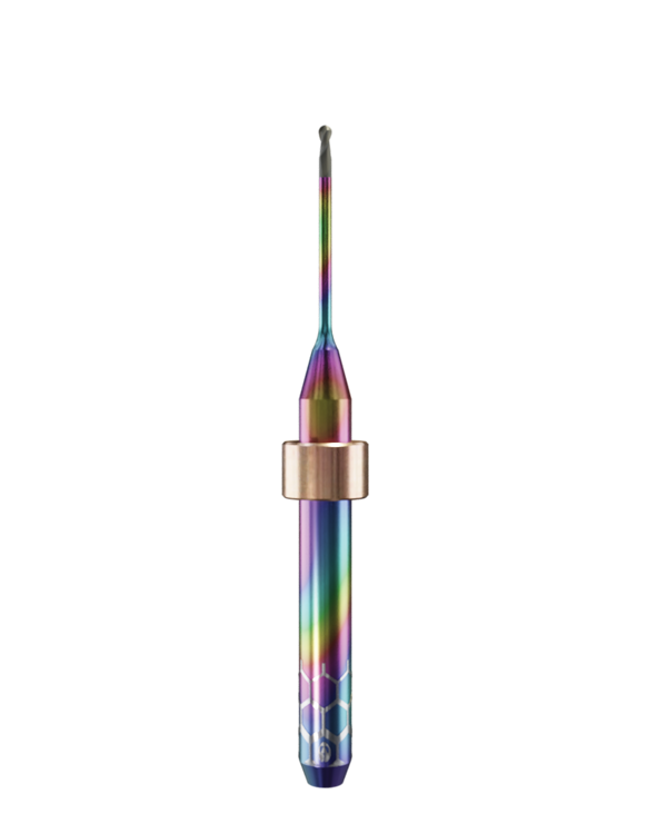 ZT.DIA.B2.10.4.150.50.X.R1 | 1mm Zirconia Bur for Yenadent* Machines (2-Flute Ball)