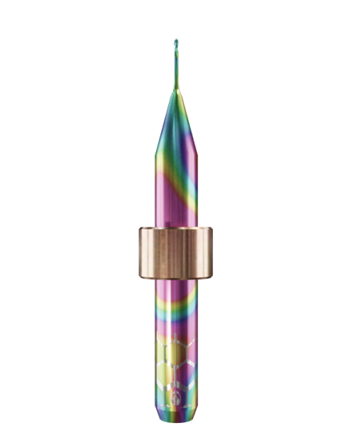 PT.TEC.B2.06.6.060.53.X.R1 | 0.6mm PMMA/PEEK Bur for DC1*/ DC5*/DC7* Machines (2-Flute Ball)