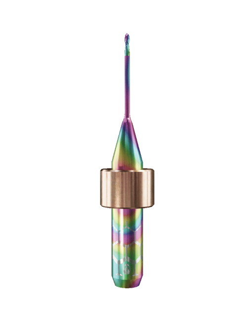 PT.TEC.B2.10.6.150.53.X.R1 | 1mm PMMA/PEEK Bur for DC1*/ DC5*/DC7* Machines (2-Flute Ball)