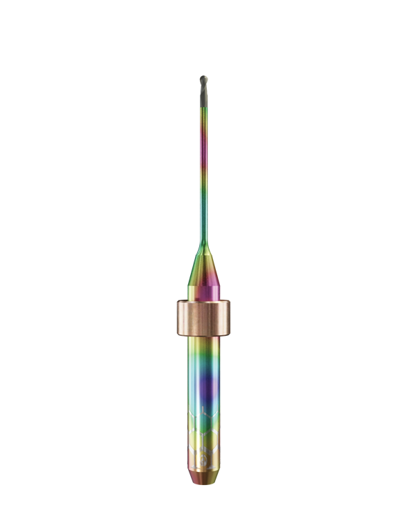 ZT.DIA.B2.10.4.200.50.X.R1 | 1mm Zirconia Bur for Yenadent* Machines (2-Flute Ball)