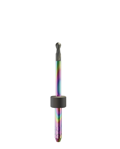ZT.DIA.B2.25.3.240.44.X.R2 | 2.5mm Zirconia Bur for Sirona* MCX5* Machines (2-Flute Ball)