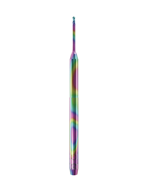 PT.TEC.B2.10.3.120.57.X.RZ | 1mm PMMA/PEEK Bur for ZirkonZahn* 3mm Shaft Machines (2-Flute Ball)
