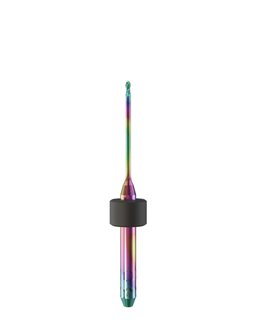 PT.TEC.B2.10.3.180.43.X.R2 | 1mm PMMA/PEEK Bur for Sirona* MCX5* Machines (2-Flute Ball)