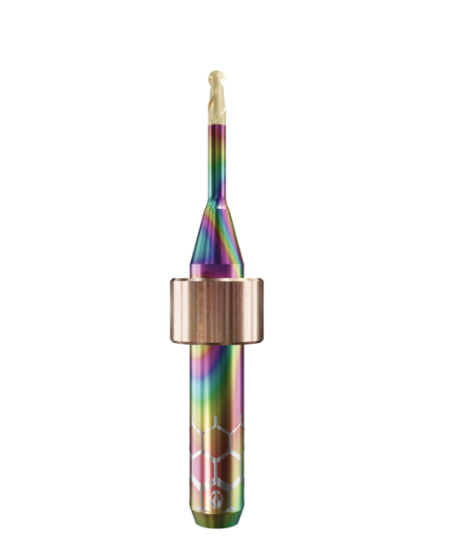 TT.TTN.B2.20.6.140.50.X.R1 | 2mm Titanium Bur for DC1*/ DC5*/DC7* Machines (2-Flute Ball)