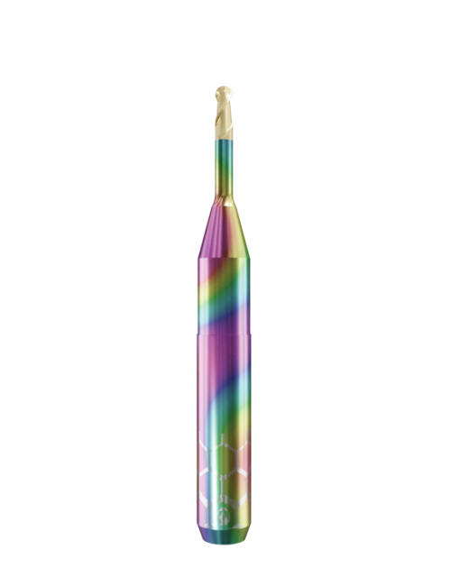 TT.TTN.B2.20.6.120.50.X.RZ | 2mm Titanium Bur for ZirkonZahn 6mm Shaft Machines (2-Flute Ball)