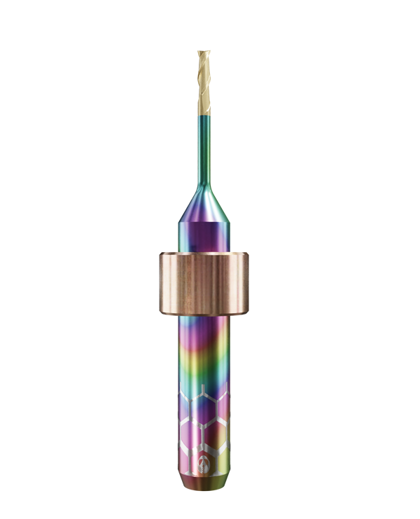 TT.TTN.F2.15.6.150.50.X.R1 | 1.5mm Titanium Bur for DC1*/ DC5*/DC7* Machines (2-Flute Flat)