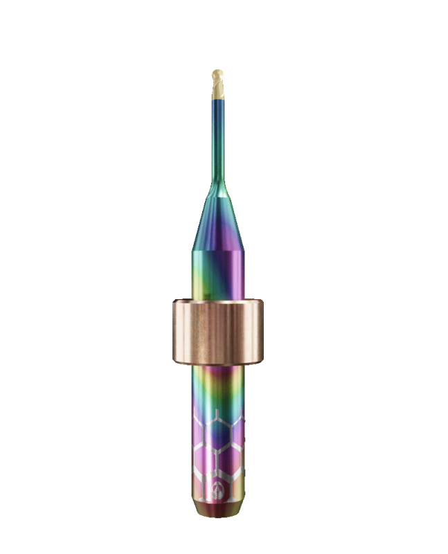 TT.TTN.B2.15.6.120.50.X.R6 | 1.5mm Titanium Bur for Imes Icore* 6mm Shaft Machines (2-Flute Ball)
