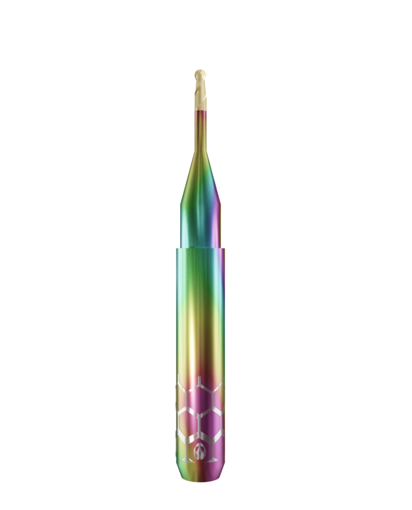TT.TTN.B2.15.6.100.50.X.RA | 1.5mm Titanium Bur for ARUM 5X* Machines (2-Flute Ballnose)